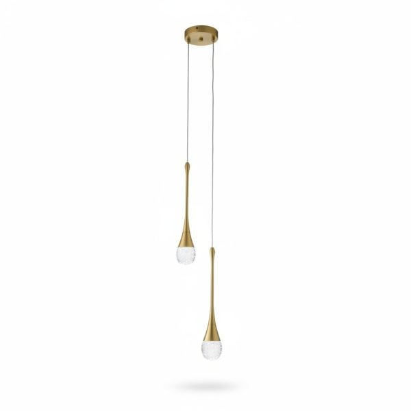 Suspension Perlis Métal Or 10W 3 Couleurs 220V