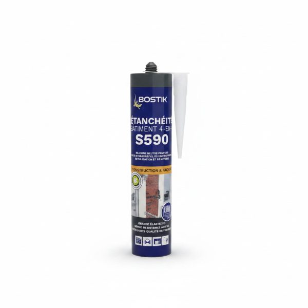Mastic Silicone Étanchéité Bâtiment S590 300ml Bostik