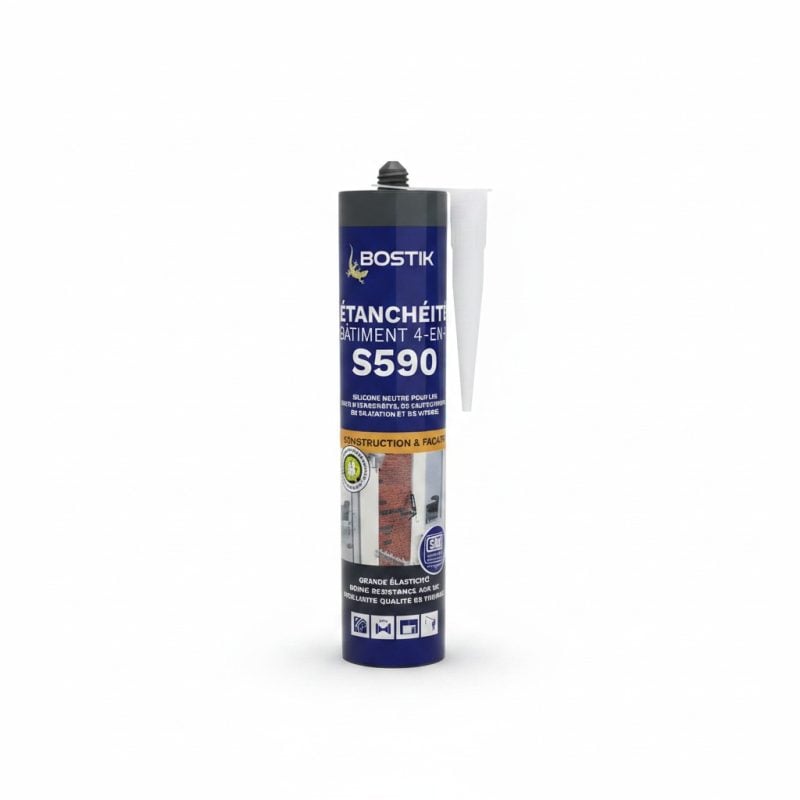 Mastic Silicone Étanchéité Bâtiment S590 300ml Bostik