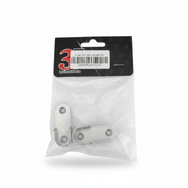 Support de Tringle Ovale 16mm en Zamak 3F (Lot de 2)