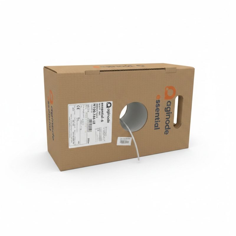 Câble Réseau U/UTP Cat6 305m Gris Aginode