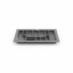 Range-couverts Steely anthracite pour tiroir 90 cm