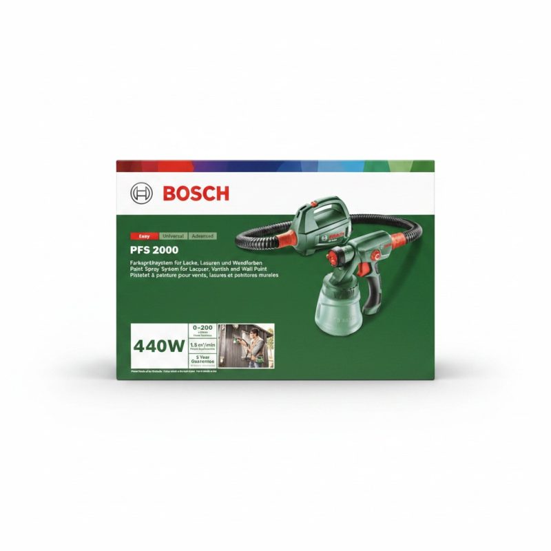 Pistolet à peinture Bosch PFS 2000 440W pour murs et bois