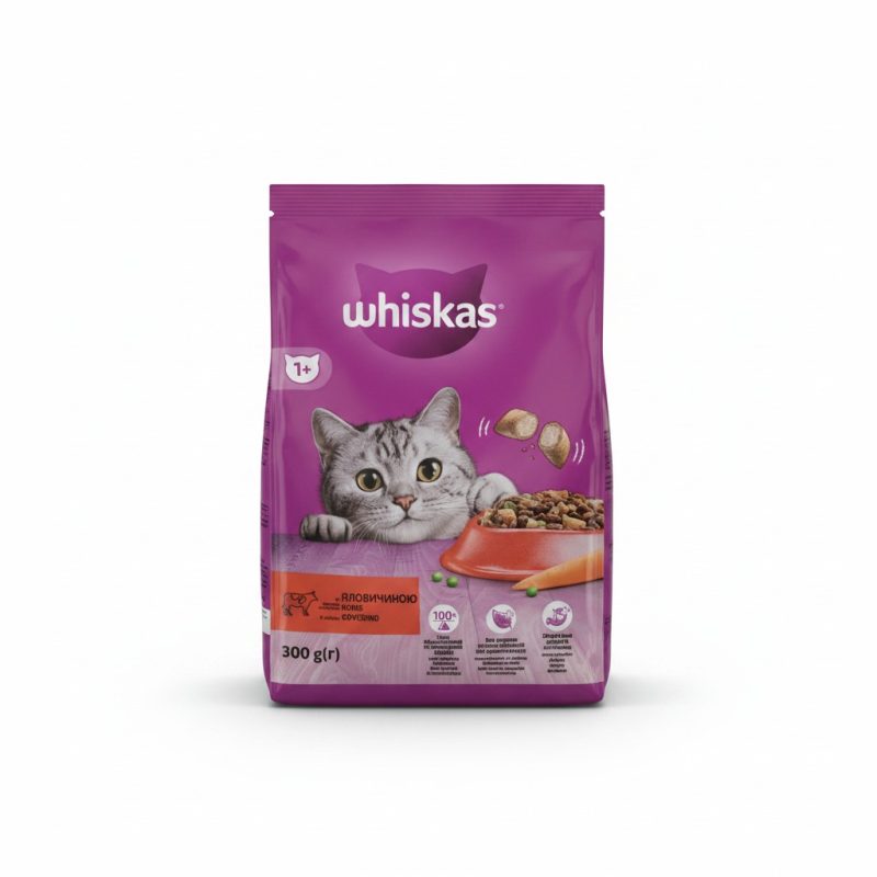 Croquettes pour chat adulte au bœuf 350g Whiskas