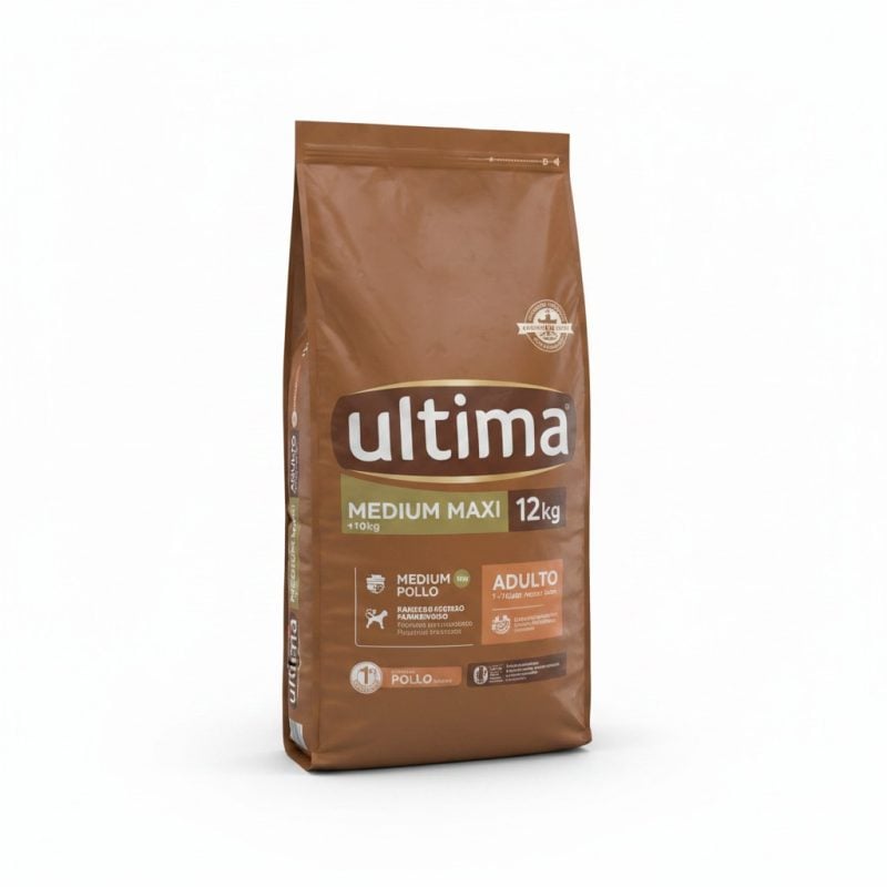 Croquettes Chien Adulte Medium/Maxi Poulet 12kg Ultima
