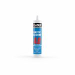 Mastic Silicone Acétique Sader AB Blanc 310ml