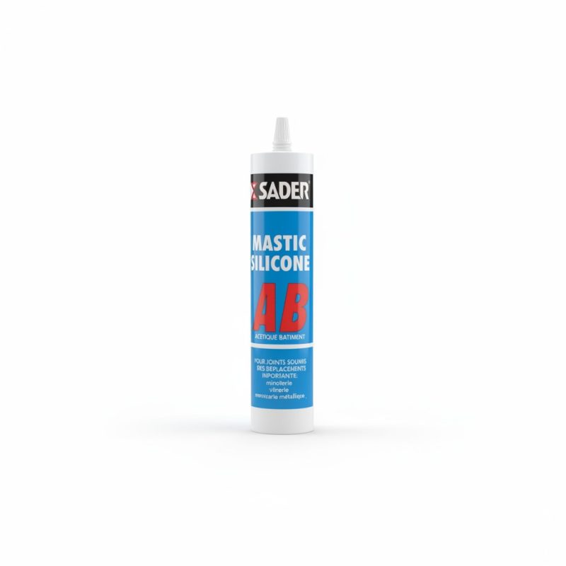 7649751 Mastic Silicone Acétique Sader AB Blanc 310ml