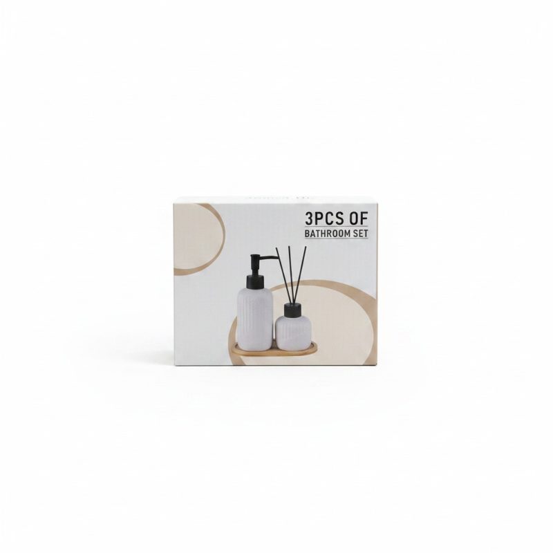 Set salle de bain 3 pièces : distributeur et diffuseur