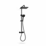Colonne de douche noir mat avec douchette | Avosten