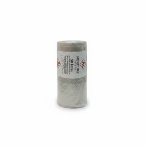 Sac Poubelle Transparent 50L en Rouleau de 25 Mercure Industrie