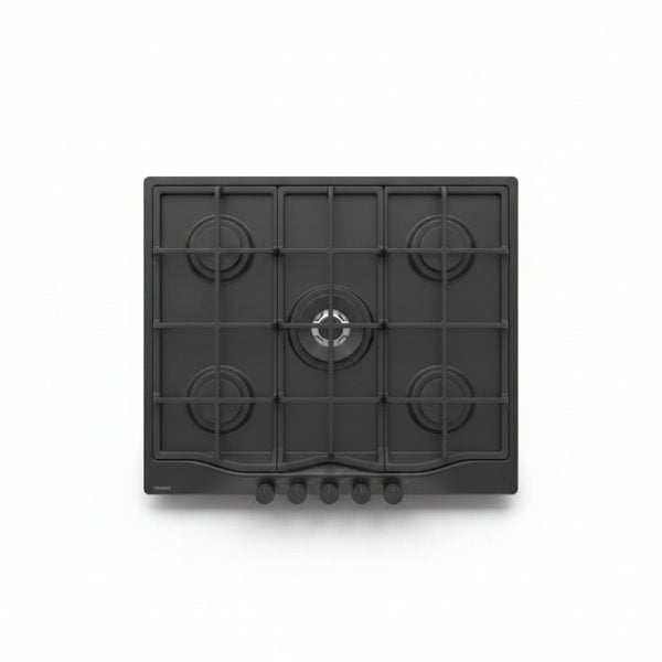 Plaque de cuisson gaz 5 feux Franke FCH 755 4G TC C Noir Mat