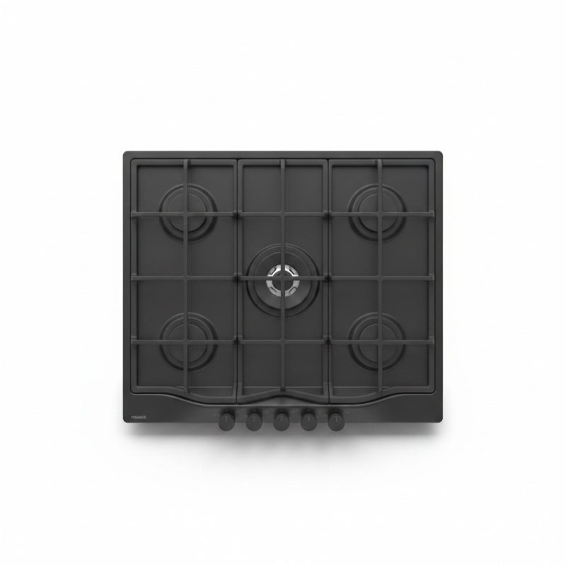 9795451 Plaque de cuisson gaz 5 feux Franke FCH 755 4G TC C Noir Mat