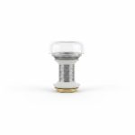 Bonde de lavabo Clic-Clac Sanili sans trop-plein Chrome