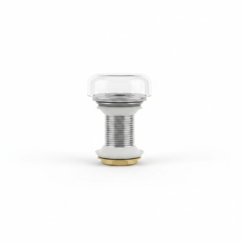 Bonde de lavabo ClicClac Sanili sans tropplein Chrome