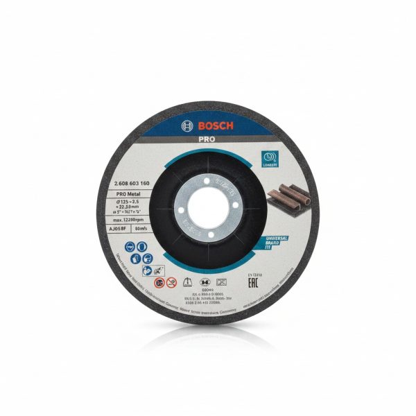 Disque à tronçonner Métal 125x2.5mm Bosch PRO
