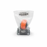 Roue pivotante orange D50 mm sans frein pour meuble