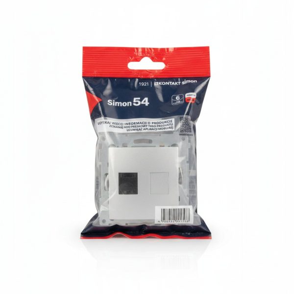 Prise RJ45 Cat.6 UTP Simon 54 avec support métallique