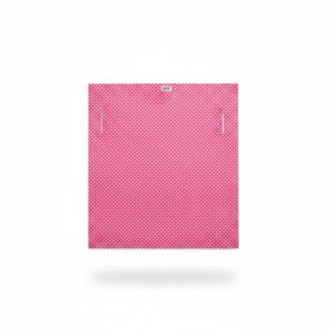 Rideau de douche rose à motifs géométriques pour salle de bain