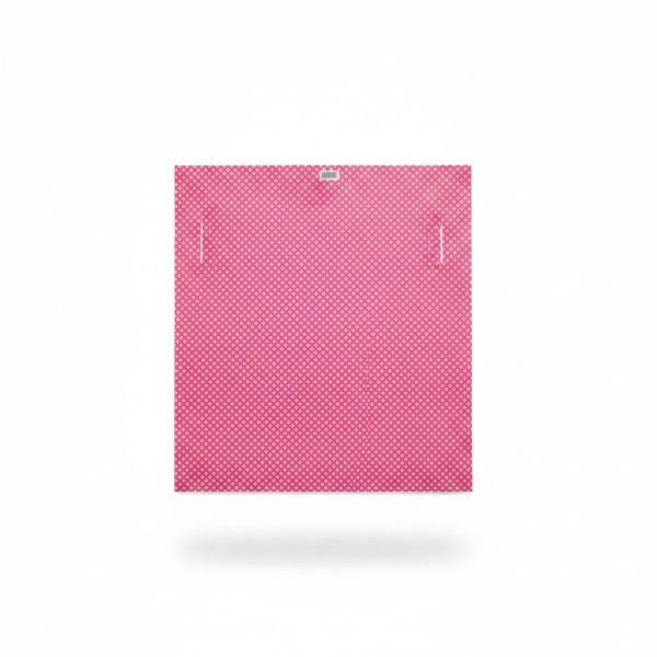 Rideau de douche rose à motifs géométriques pour salle de bain