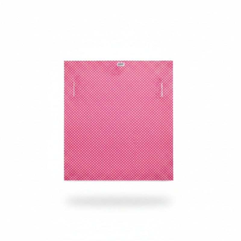 9778031 Rideau de douche rose à motifs géométriques pour salle de bain
