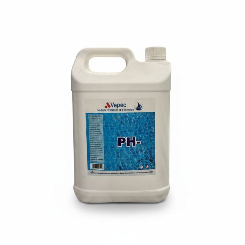 Réducteur de pH Liquide pour Piscine PH 5L VEPEC