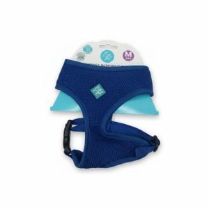Harnais en maille Zen Pet bleu pour chien Taille M (41-48 cm)