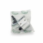 Paumelle de meuble Napida en aluminium blanc avec visserie