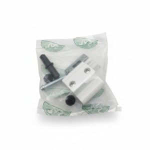 Paumelle de meuble Napida en aluminium blanc avec visserie