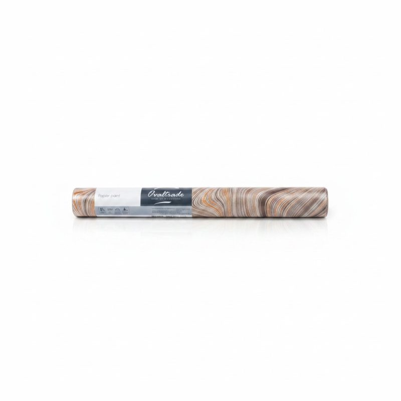 Papier Peint Soleado Beige Marron Effet Bois Ovaltrade