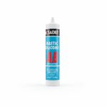 Mastic Silicone Sader AB Gris 310ml pour joints de bâtiment