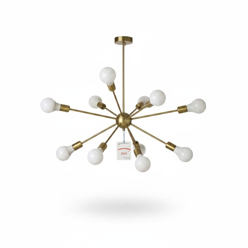 Suspension Sputnik Or 9 Lampes E27 STEN