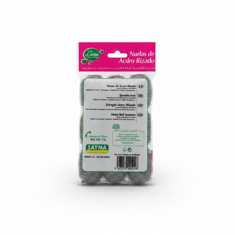 Spirales Inox Set de 6 SAYMA pour Nettoyage Difficile