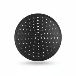 Pomme de douche ronde Duschal 22 cm noir DS-4005