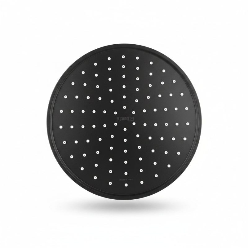 Pomme de douche ronde Duschal 22 cm noir DS4005