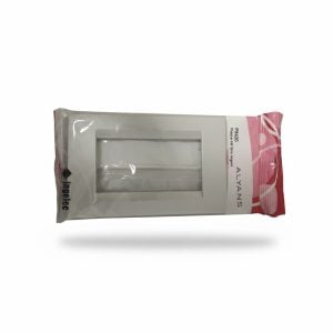 Plaque 4M Gris Argent Alyans Karla par Ingelec - P8420