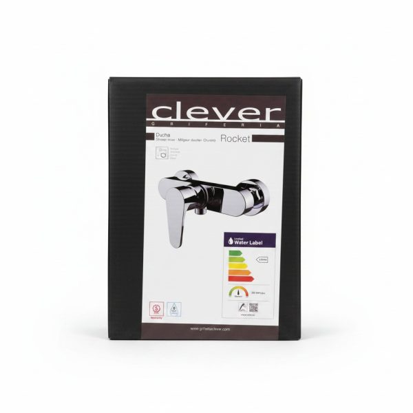 Mitigeur de douche chromé Clever Rocket avec douchette