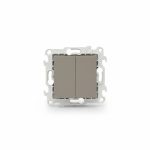 Double va-et-vient Simon S24 Harmonie Taupe 10AX 250V