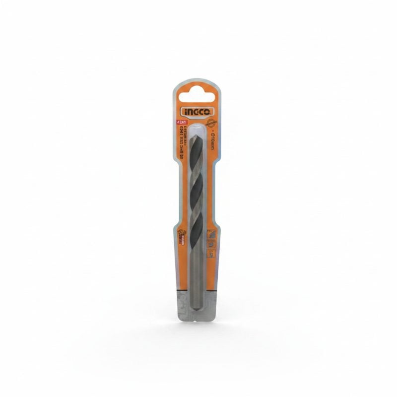 9772161 Foret Métal HSS 4341 Ø10mm pour perçage précis INGCO