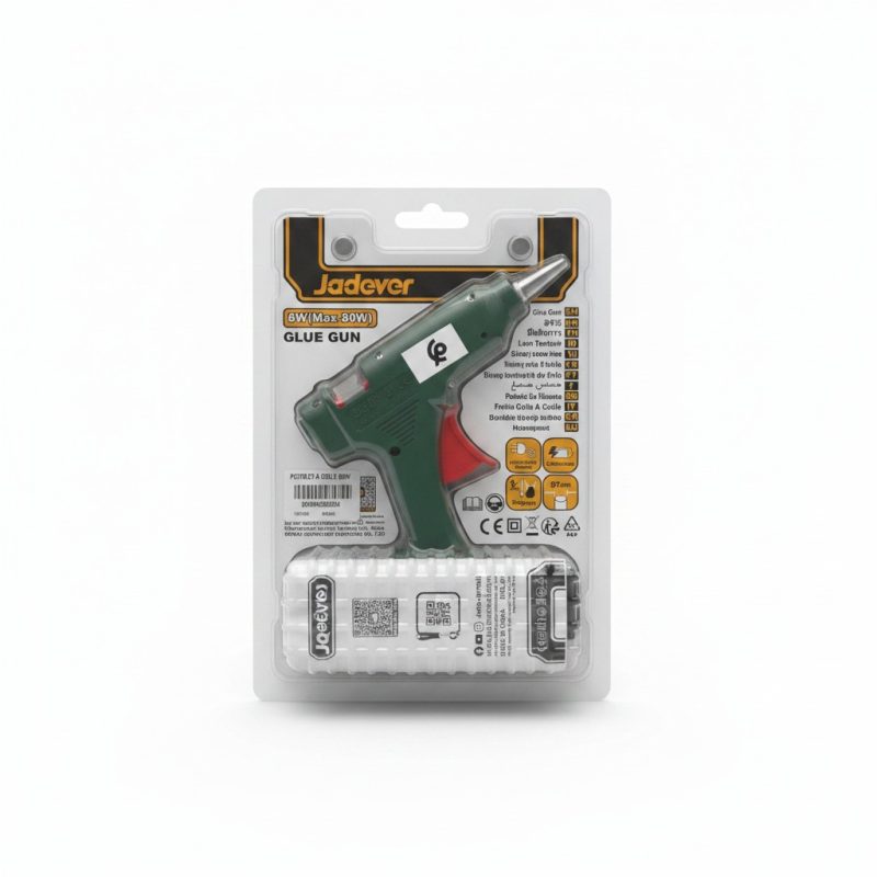 Pistolet à colle électrique 80W Jadever pour bâtons Ø7mm