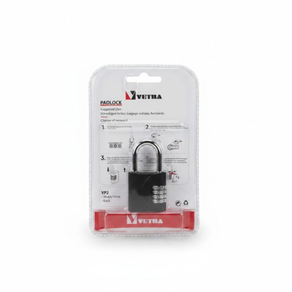 Cadenas à code 3 chiffres VETRA VP2 30x62x14mm