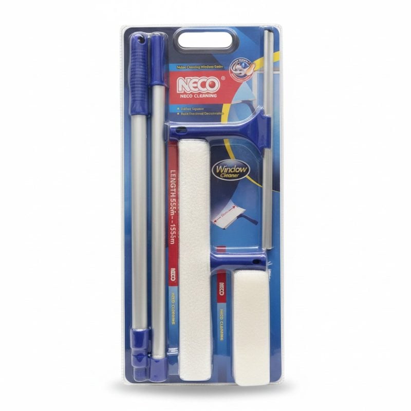 Kit LaveVitre Télescopique 155 cm avec Raclette NECO