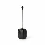 Brosse Toilette en Céramique Noire et Inox