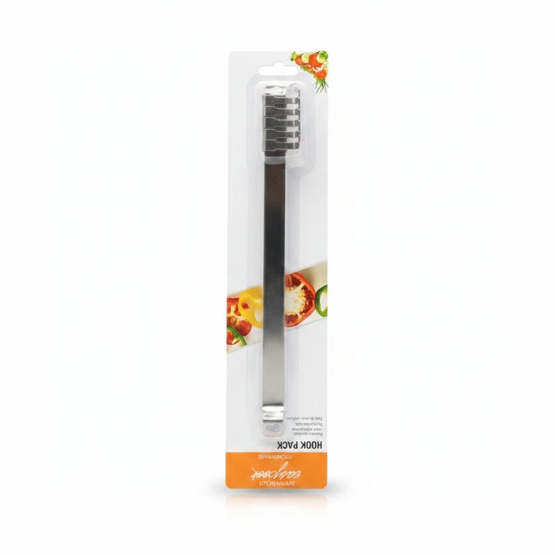 8016611 Barre à 6 Crochets Inox pour Ustensiles de Cuisine Easycook