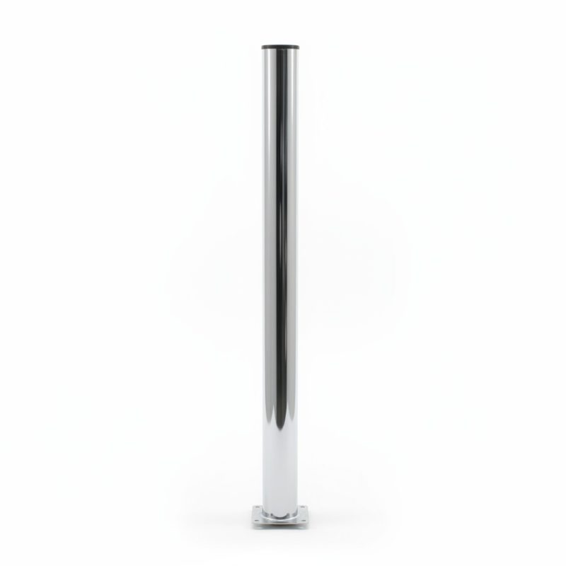 Piètement Métallique Chromé Réglable Ø60 mm H. 6081 cm