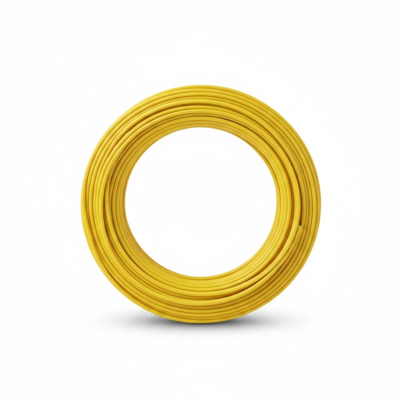 9671901 Câble Électrique U 500V 1x2.5mm² Jaune 100m TUMAG