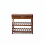 Tabouret range-chaussures avec assise et tiroir en MDF