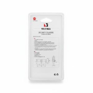 Cylindre à bouton VETRA V3 30x30mm avec 5 clés à points
