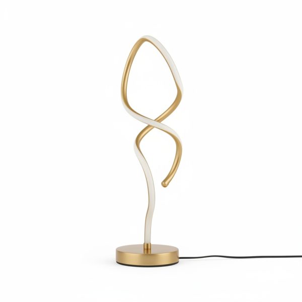 Lampe à Poser Sculpturale Farel Or LED Intégré 8W 100cm