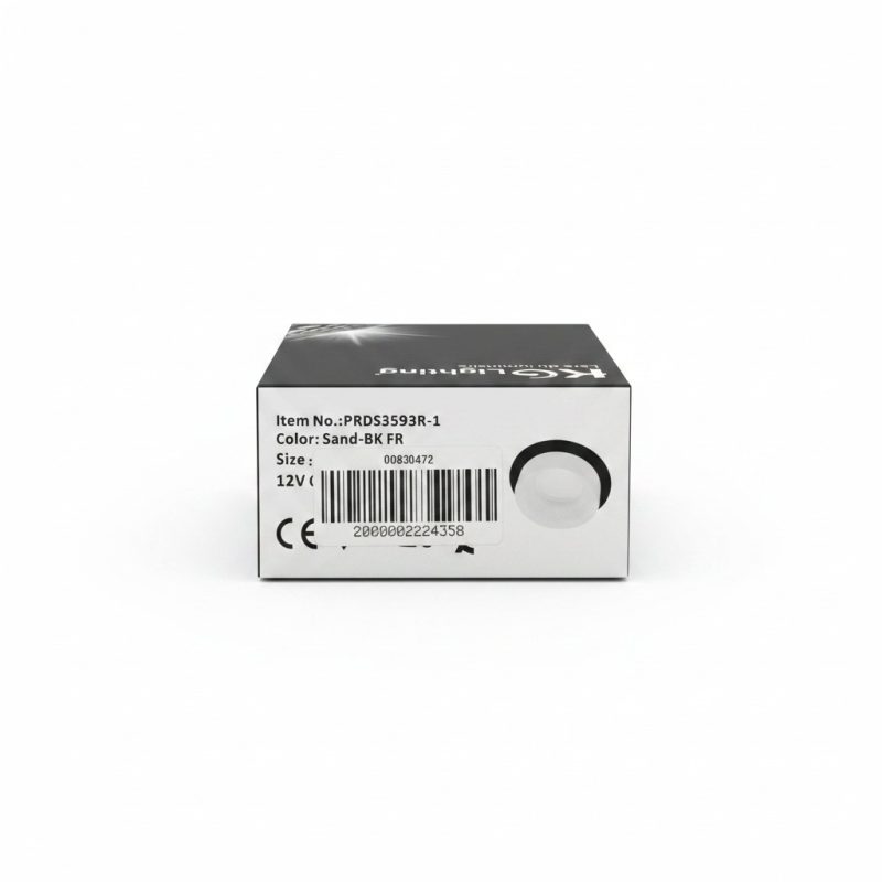 Spot Apparent Rond GU10 12V Noir Sable  KG Lighting