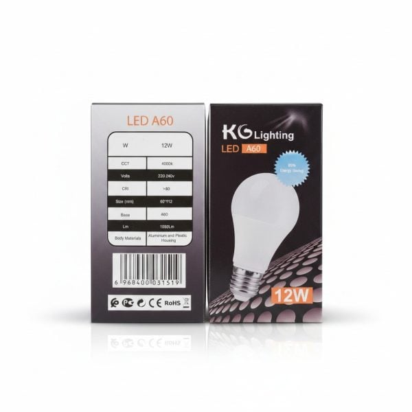 Lampe LED A60 E27 12W 4000K KG Lighting
